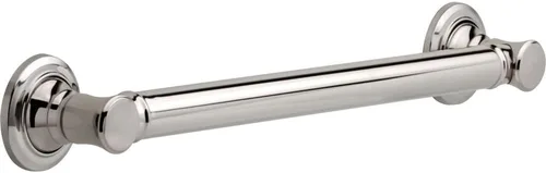 Vista 6 de Barra de apoyo, ducha de baño que cumple con la ADA, tradicional 12 pulgadas x 1-1/4 pulgadas. Tornillo oculto, acero inoxidable brillante