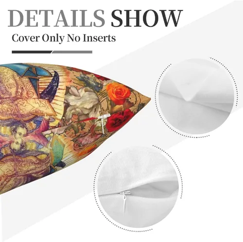 Vista 6 de Fundas de almohada de Nuestra Señora de Guadalupe Virgen María de Navidad, funda de almohada cuadrada novedosa decorativa para el hogar, dormitorio
