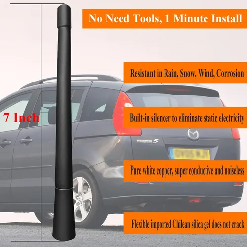 Vista 2 de Reemplazo de antena de 7 pulgadas para Mazda 5 (1999-2015)