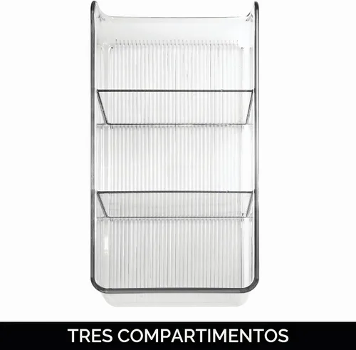 Vista 5 de Organizador para la nevera InterDesign, Plástico, Transparente, M