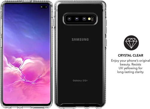 Vista 2 de Tech 21 - Carcasa protectora para Samsung Galaxy S10 Plus, ultrafina, con protección BulletShield, transparente