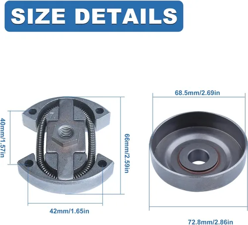 Vista 4 de . Kit de piñón de llanta de tambor de embrague de 325"-7 para Husqvarna 50 50 Special 51 51 EPA 55 55 EPA 55 EPA 55 Rancher motosierra piezas