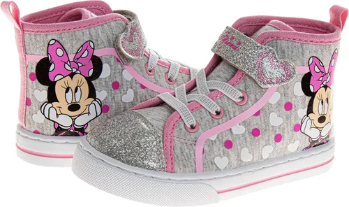 Vista 4 de Zapatillas altas de princesa de Disney con Minnie Mouse de Frozen Encanto - Zapatillas de tobillo de Blancanieves Ariel Elsa Maribel Minnie