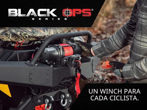 Vista 9 de SuperATV Black Ops - Kit de cabrestante de 2500 libras para UTV/ATV Incluye cuerda sintética de 50 pies Cabrestante de 12 voltios Motor de 1