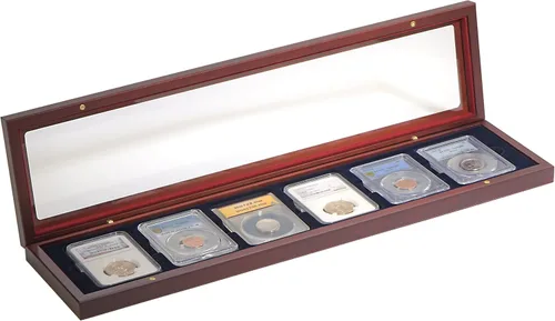 Vista 5 de LIGHTHOUSE - VOLTERRA - Caja de monedas de una sola losa con tapa forrada de seda para PCGS, NGC, ANACS, IGC y más