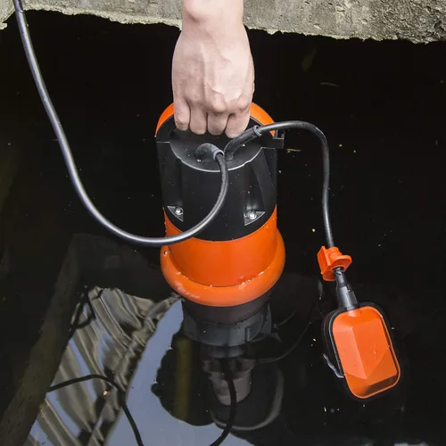 Vista 4 de Bomba de sumidero, Prostormer 1HP 3700GPH Bomba sumergible para agua limpia/sucia con interruptor automático de flotación para alberca, estanque