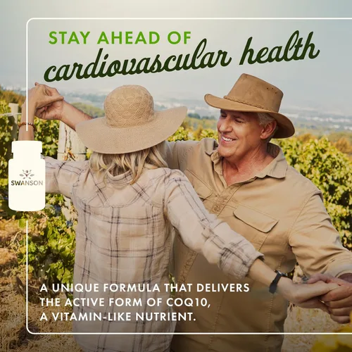 Vista 2 de Swanson Ubiquinol - 100 mg - para la salud del corazón, la energía cerebral y el apoyo antioxidante - Ayuda a la producción de ATP* - Sin OMG - 120