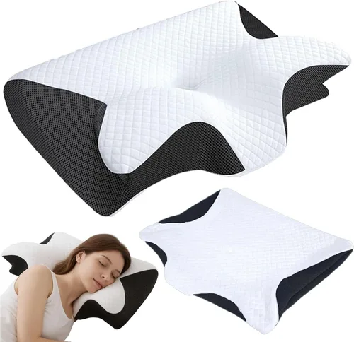 Vista 14 de GDSAFS Neckhaven Pillow Hospitality Collection, 2026 Nueva almohada ortopédica Neckhaven con funda de almohadas para el cuello, almohadas Azul