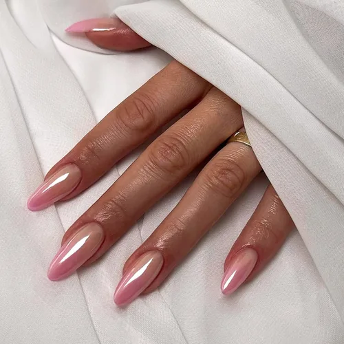 Vista 14 de Uñas postizas a presión marrón café, uñas postizas medianas de almendra, color sólido, cobertura completa, uñas postizas artificiales brillantes
