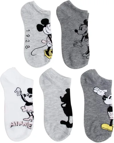 Vista 18 de Disney Paquete de 5 calcetines invisibles de Mickey Mouse para mujer Assorted Neutral