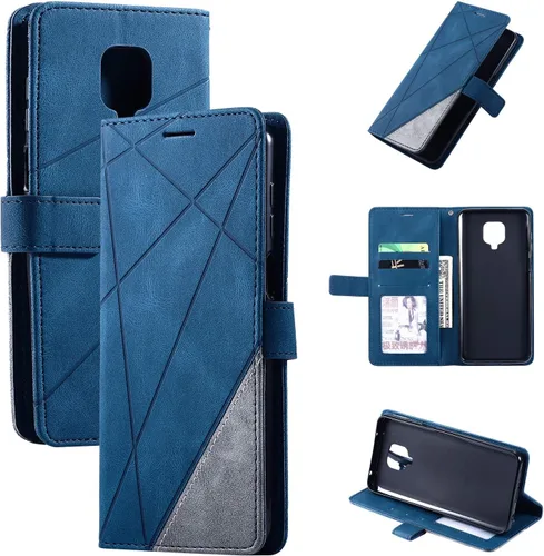 Vista 11 de Funda de cuero tipo cartera para Xiaomi Redmi Note 9 pro/Note 9s/Note 9pro Max, funda de poliuretano con tapa y ranuras de crédito, funda plegable