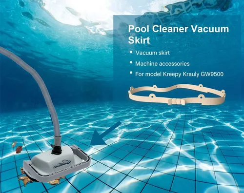 Vista 6 de ATIE Faldón de aspiradora para limpiador de piscina compatible con Pentair Kreepy krauly Great White GW9500 y Dorado 360151 - Falda de aspiradora