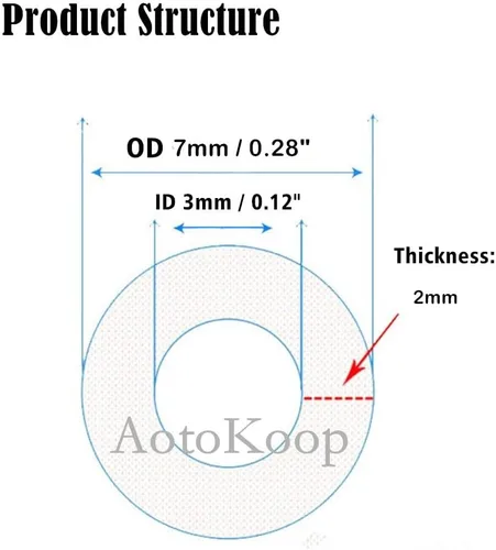 Vista 2 de Manguera de tubo de vacío de silicona de 1/8, línea de 10 pies, presión máxima de 130 PSI, negra (diámetro interior de 3 mm)