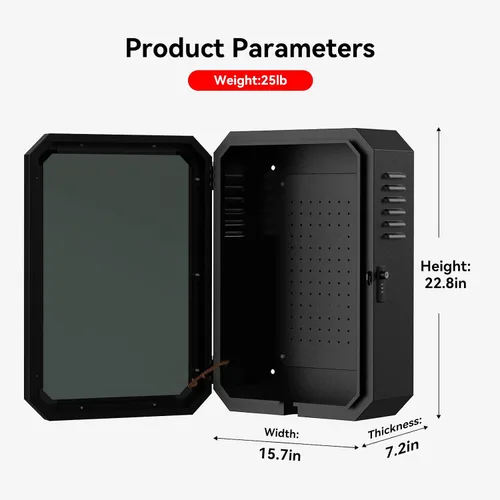 Vista 12 de YONZEE Caja de estación de carga de pared para Tesla Model Y Juniper 3 S X, funda protectora de cubierta de carga de vehículo eléctrico