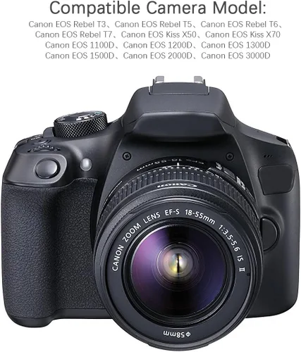 Vista 7 de Bonacell Paquete de 2 baterías LP-E10 y cargador dual LCD compatible con Canon EOS EOS 1100D, EOS 1200D, EOS 1300D, 1500D, 2000D, 3000D, Rebel T3