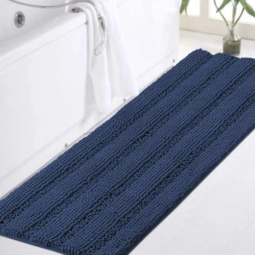 Vista 63 de Turquoize Alfombra de baño de chenilla de lujo para baño, extra absorbente, alfombra de ducha de microfibra antideslizante para baño, alfombra Aqua