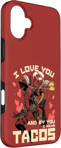 Vista 55 de Marvel Deadpool I Love You and by You I Mean Tacos - Carcasa para iPhone 17