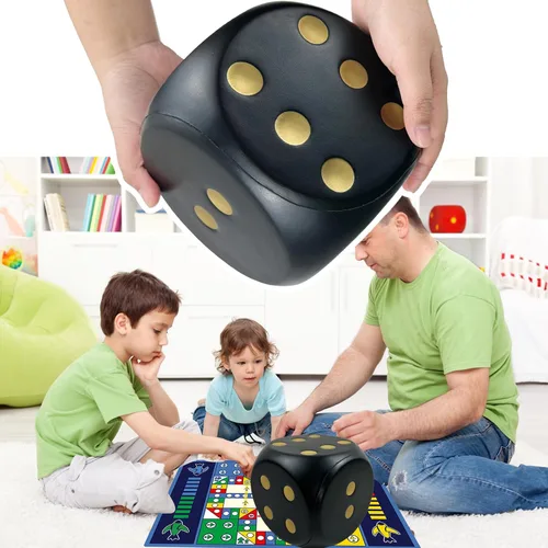 Vista 9 de Dados de espuma jumbo de 5.9 pulgadas, un juguete gigante educativo lleno de diversión para noches de juego y sesiones de aprendizaje