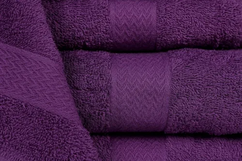 Vista 8 de Juego de toallas de 8 piezas, ultra suave, 100% algodón puro, 2 toallas de baño grandes de 28 x 56 pulgadas, 2 toallas de mano para baño de 16 x 26