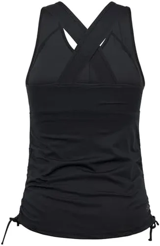 Vista 2 de UV SKINZ - Parte superior de tankini fruncida para mujer, FPU 50+