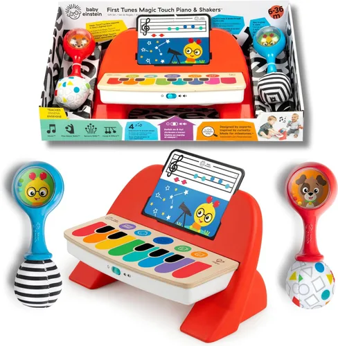 Vista 16 de Baby Einstein Upbeat Tunes Magic Touch - Tambor de madera Juguete musical, a partir de 6 meses Tambores Bongo