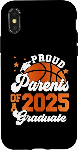 Vista 5 de iPhone 16 Parents of a 2025 Graduate Senior Graduation Basketball Case