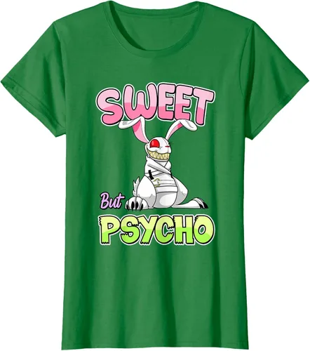 Vista 30 de Sweet But Psycho Shirt Bunny Creepy Gothic Rabbit Funny T-Shirt