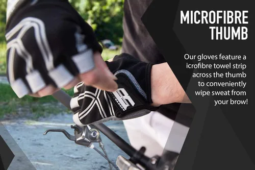 Vista 8 de RIMSports Guantes de ciclismo reflectantes para bicicleta de montaña para el día y la noche, ideales para ciclismo y bicicleta de carretera