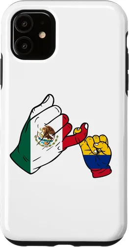 Vista 5 de iPhone 15 Parent and child Mexico Colombia family Case