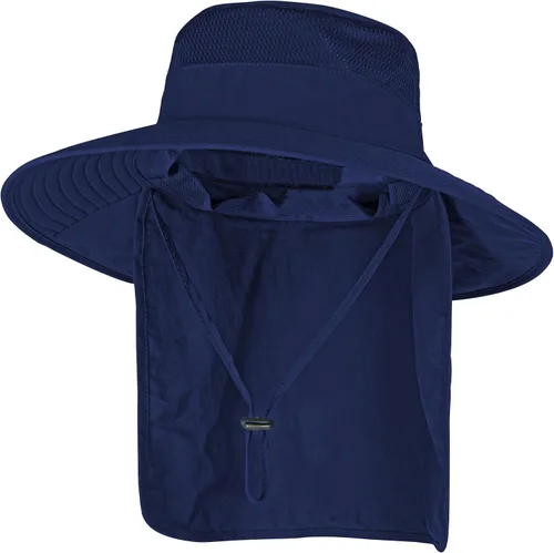 Vista 12 de ZOORON Sombreros de sol para hombres y mujeres con solapa para el cuello Gris oscuro
