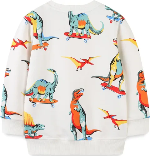 Vista 56 de Bumeex Sudaderas con cuello redondo para niños de 2 a 7 años
