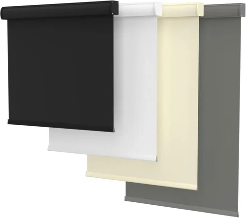 Vista 8 de MYshade Persianas enrollables opacas sin cordón personalizadas, con cubierta de cenefa, oscurecimiento de habitación para el hogar, oficina, baño
