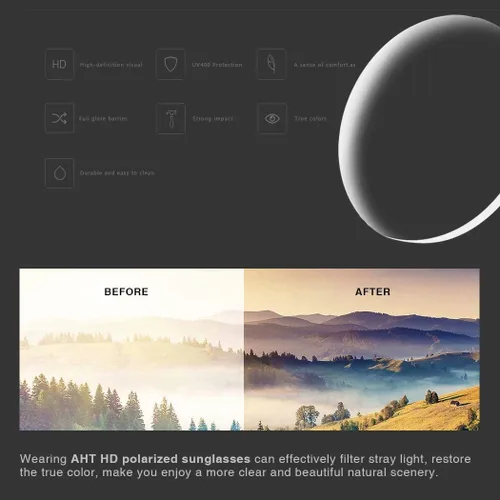 Vista 7 de AHT Gafas de sol polarizadas para mujer con rayos sombreados 100 UV ojos de gato