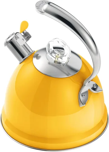 Vista 8 de Harriet Tetera para Estufa, Tetera Silbante de Acero Inoxidable de 2.5 Cuartos, Base de 3 Capas, Mango Ergonómico Único, Incluye Soporte para Olla