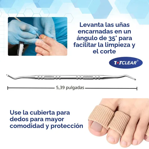 Vista 4 de Alivio de Uñas Encarnadas: Herramienta para Uñas Encarnadas para Hombres Mujeres - Kit de Eliminación de Uñas Encarnadas - Gotas Correctoras de Uñas