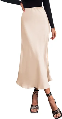 Vista 24 de BTFBM Faldas largas para mujer, trajes de otoño 2026 Azul marino