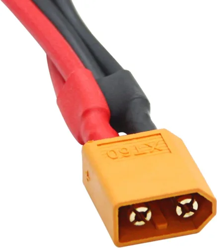 Vista 3 de Cable corto del conector de batería paralelo XT60 3.9", enchufe del adaptador del divisor en Y