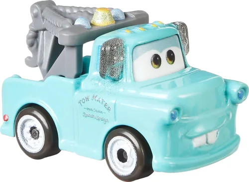 Vista 4 de Mattel Disney Pixar Cars Mini Racers, paquete de 10 vehículos coleccionables de juguete para niños y coleccionistas a partir de 3 años