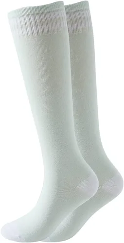 Vista 24 de Calcetines altos hasta la rodilla para niños, calcetines de fútbol de algodón para niños, niñas, niños pequeños