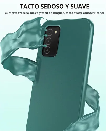 Vista 8 de Funda para teléfono Samsung Galaxy A03s: Fundas delgadas de silicona a prueba de golpes híbridas bonitas fundas protectoras - TPU duradero de doble