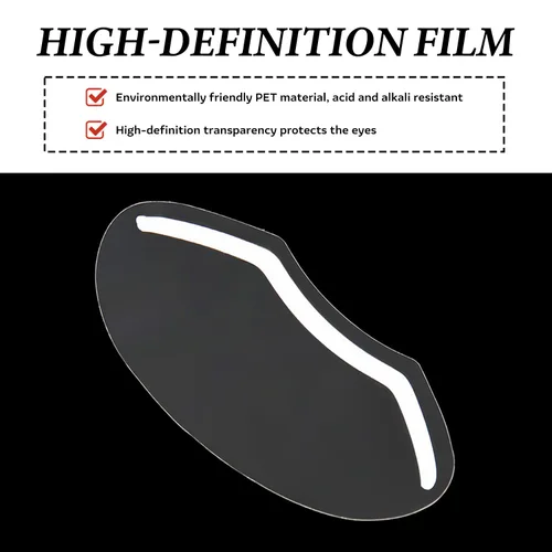 Vista 3 de WALWAL 50 viseras desechables transparentes para ducha, protectores de ojos para corte de pelo, tinte de cabello y cuidado posterior de pestañas