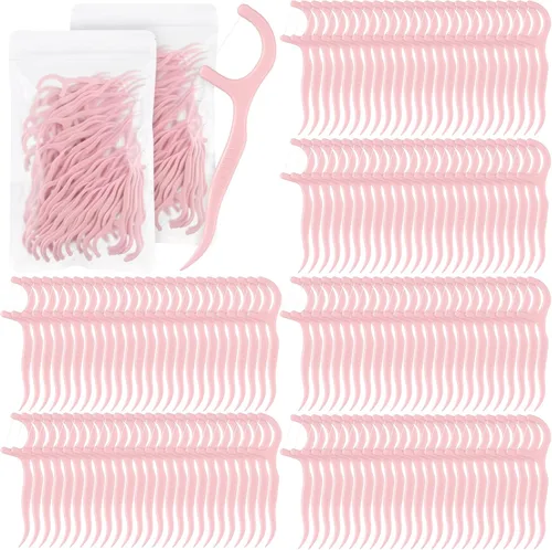 Vista 7 de Baderke 600 púas de hilo dental a granel para adultos, palillos de dientes no rompibles, hilo dental, limpieza dental para viajes familiares (negro)