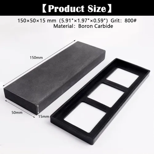 Vista 2 de 800 Grit Boron Carbide Knife Sharpening Stone,150x50x15mm