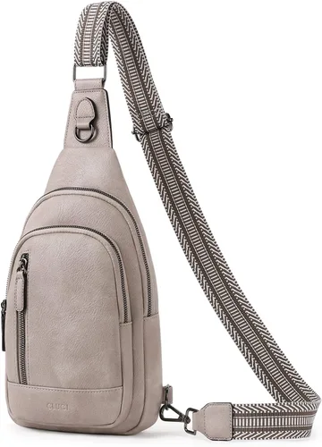 Vista 8 de CLUCI - Bolso cruzado para mujer, bandolera de piel, mochila para viajes