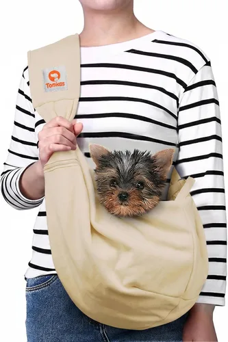 Vista 31 de TOMKAS - Transportador de perros estilo canguro para perros pequeños (negro, para mascotas de 2 a 7 libras)