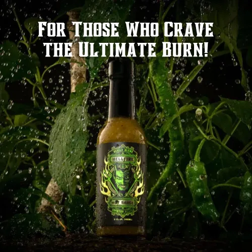 Vista 4 de Hellfire Hot Sauce Devil's Blend - Paquete de regalo de salsa picante gourmet con 4 sabores picantes (cuatro botellas de 5 onzas)