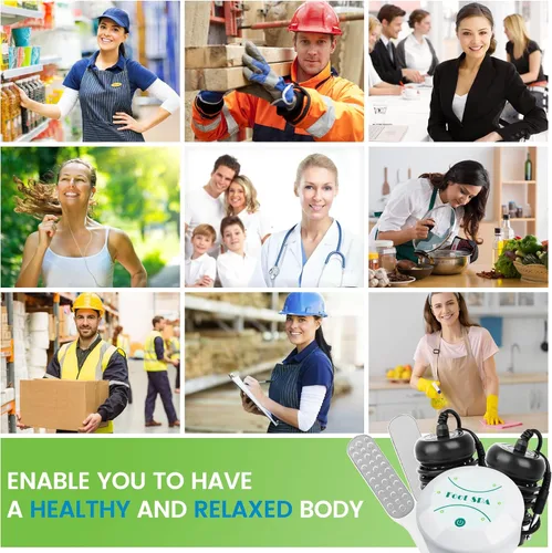 Vista 7 de Máquina de desintoxicación de baño de pies iónico, máquina de desintoxicación de pies, baño de spa iónico portátil para uso doméstico, 100 forros, 2
