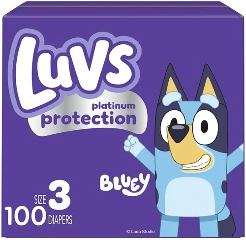 Vista 19 de Luvs Pañales - Tamaño 5, 172 unidades, Bluey Platinum Protection Baby Diaper