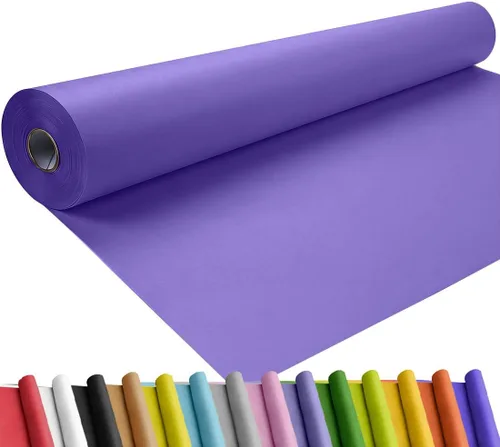 Vista 37 de SMART&CASUAL Papel de regalo negro de 17.8 x 760 pulgadas (63 pies) de papel kraft para regalo, tablón de anuncios, ramos, flores, niños, embalaje