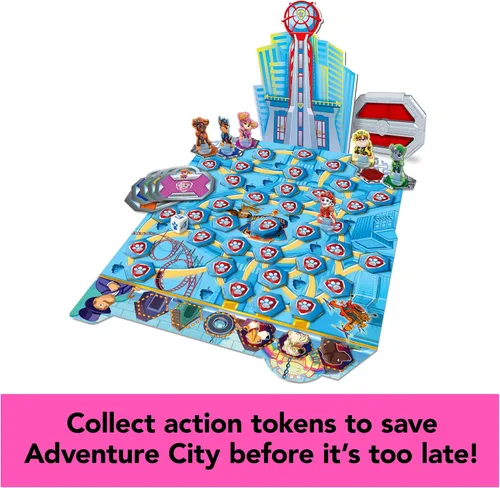 Vista 3 de PAW Patrol: The Movie, Paquete de 4 Juegos de Adventure City Memory Match, Pop-Up, Dominó de Madera y Juegos Lookout, Juguetes de PAW Patrol